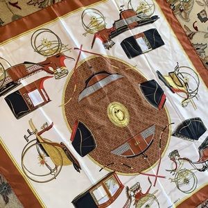 Authentic 1965 Hermès Vintage Silk Scarf